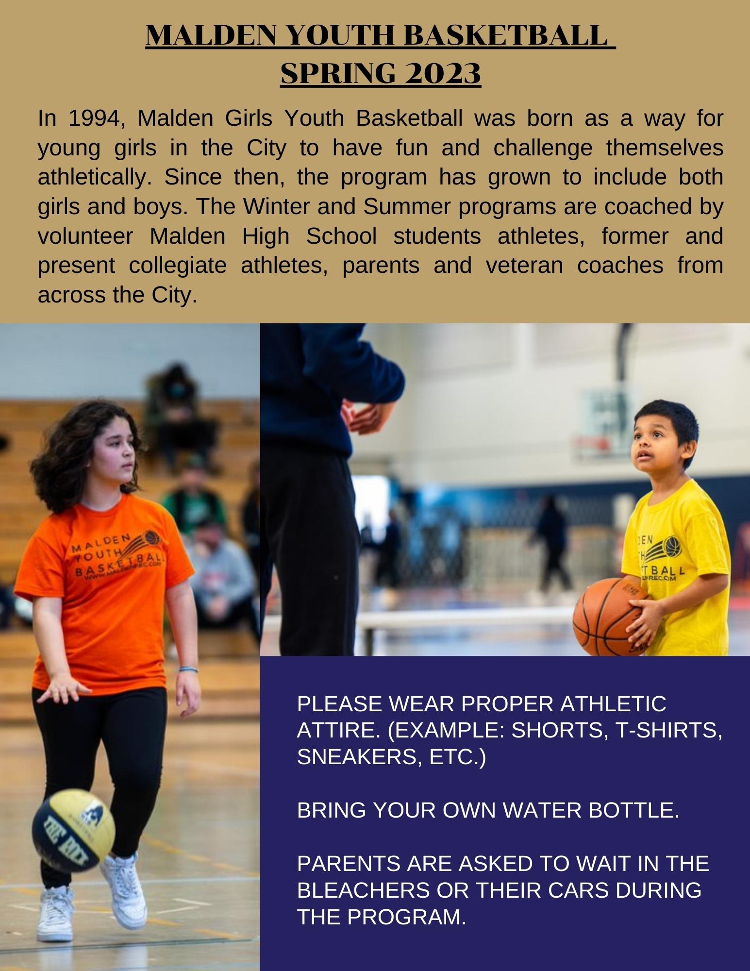 Malden Recreation Department YOUTH BASKETBALL RECREATION LEAGUE