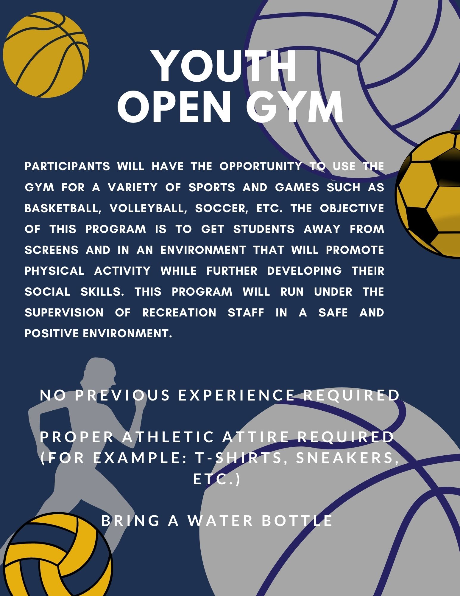 Malden Recreation Department YOUTH OPEN GYM